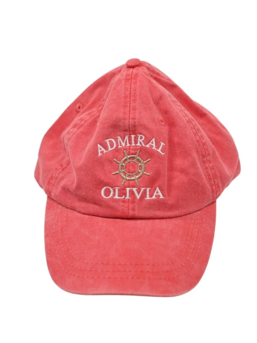 Admiral Olivia Adams Logo Hat in Red